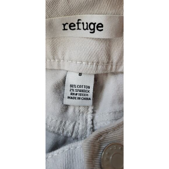 Refuge Size 8 Jeans Skinny Light Wash Off White Stretch Modern Current - Picture 9 of 13
